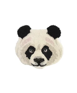 Plumpy Panda Head Wool Rug
