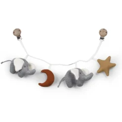 Pram Chain Pokka | Grey & Almon