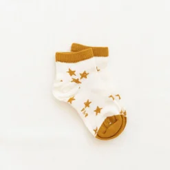 Printed Short Socks | Goldenrod Shooting Stars