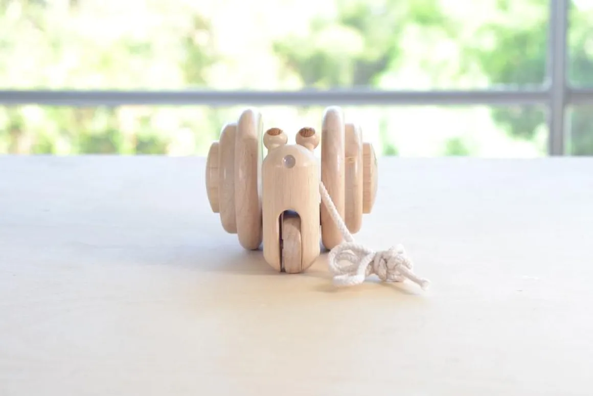 Pull Along Snail | Natural