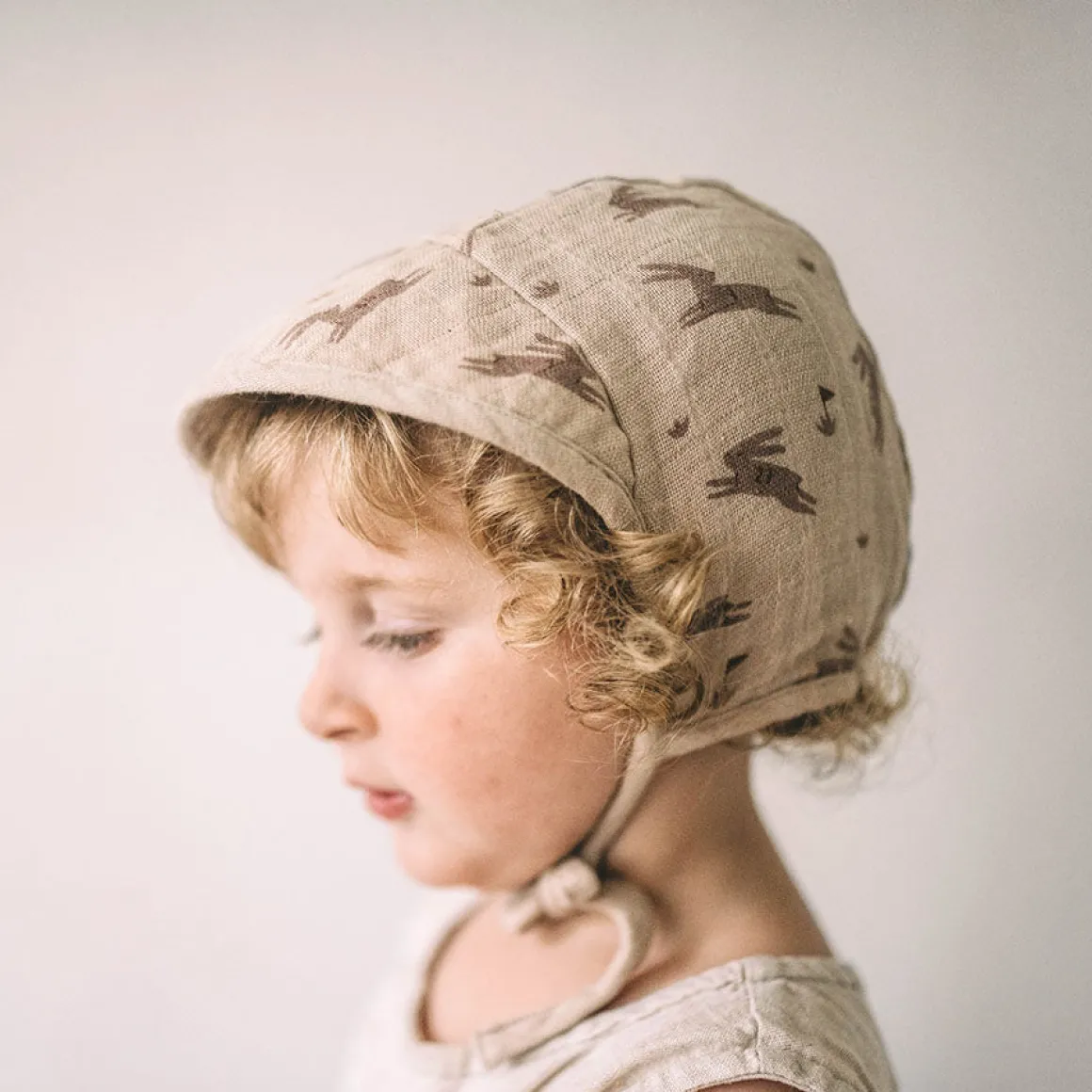 Rabbits Wide-brimmed Bonnet by Main Sauvage