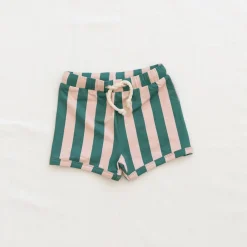 Retro UV Swim Trunks | Watermelon Stripe