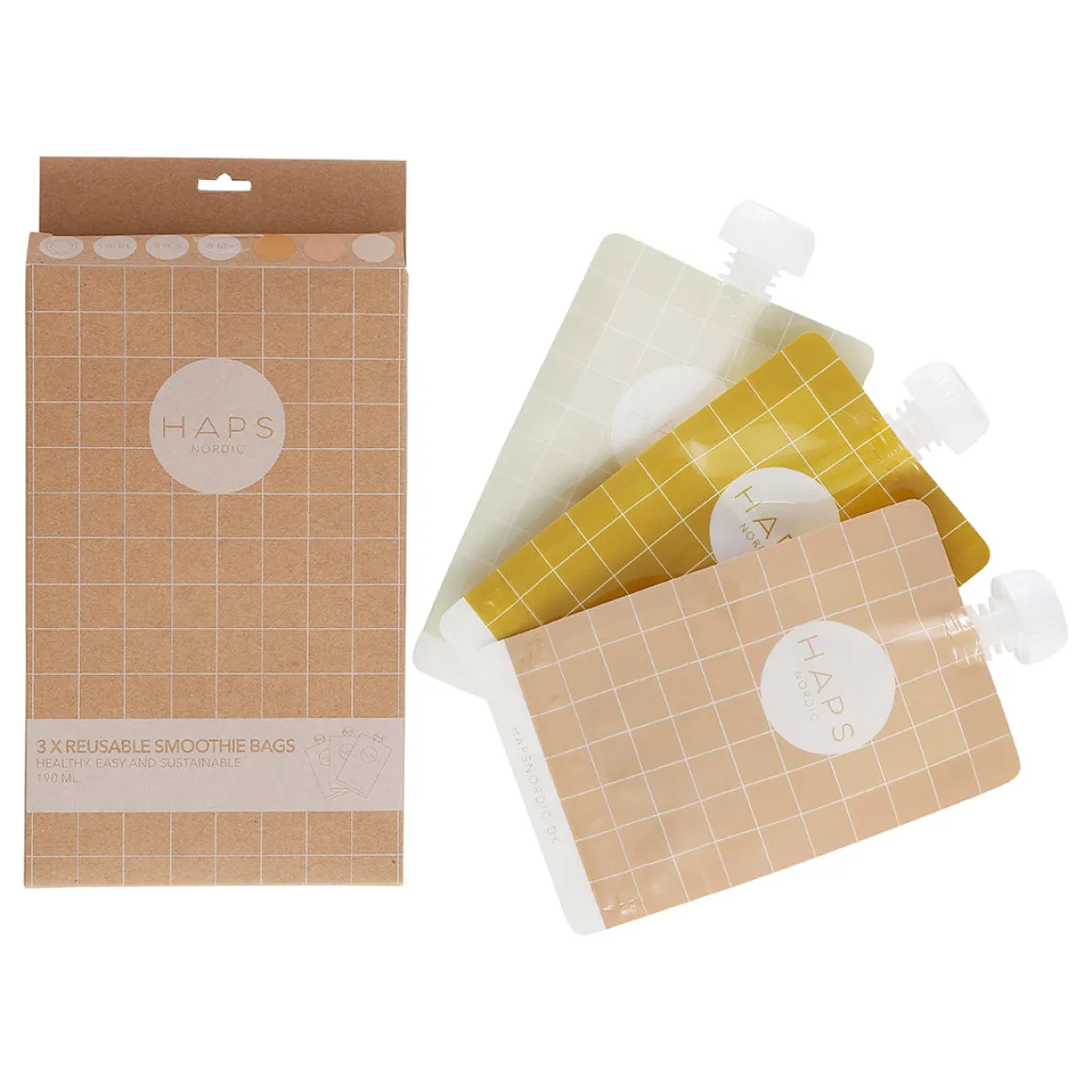 Reusable Smoothie Bags 3pack