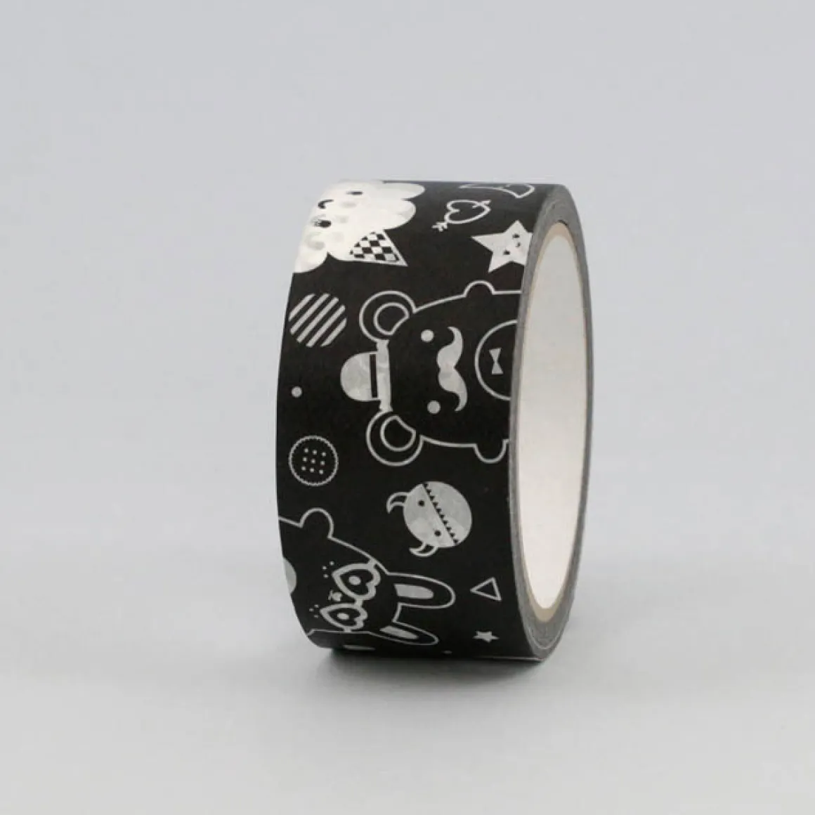 Ricemonsters Black Paper Tape by Noodoll (35 metres)
