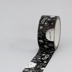 Ricemonsters Black Paper Tape by Noodoll (35 metres)