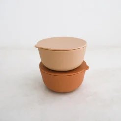 Rommer Silicone Bowl Set - Cinnamon/Nude