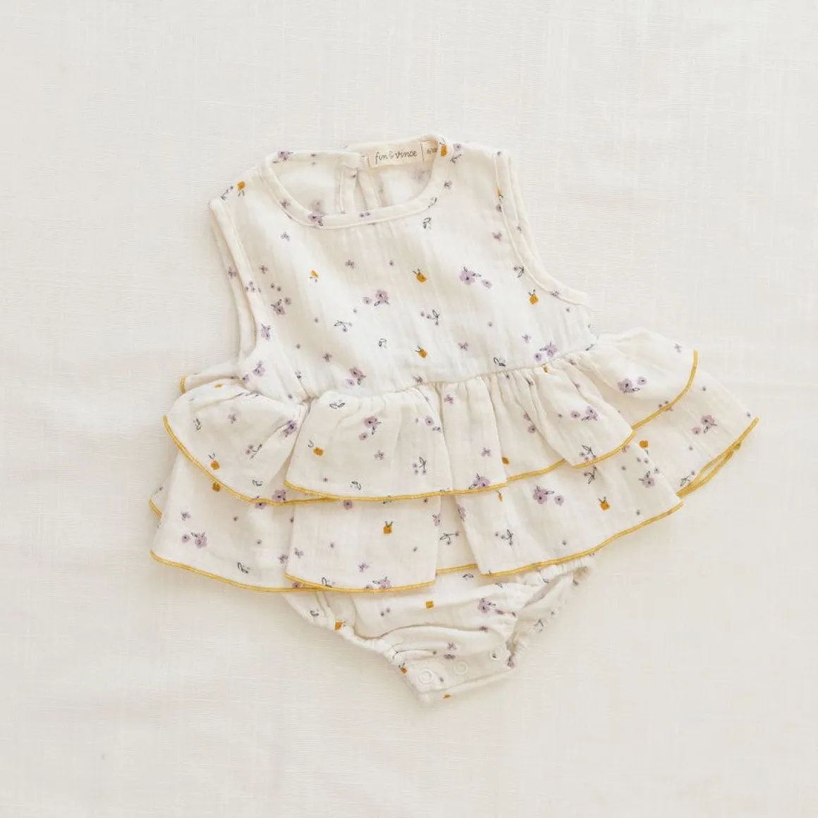 Ruffle Onesie | Lilac Fields