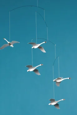 Scandinavian Swans Mobile