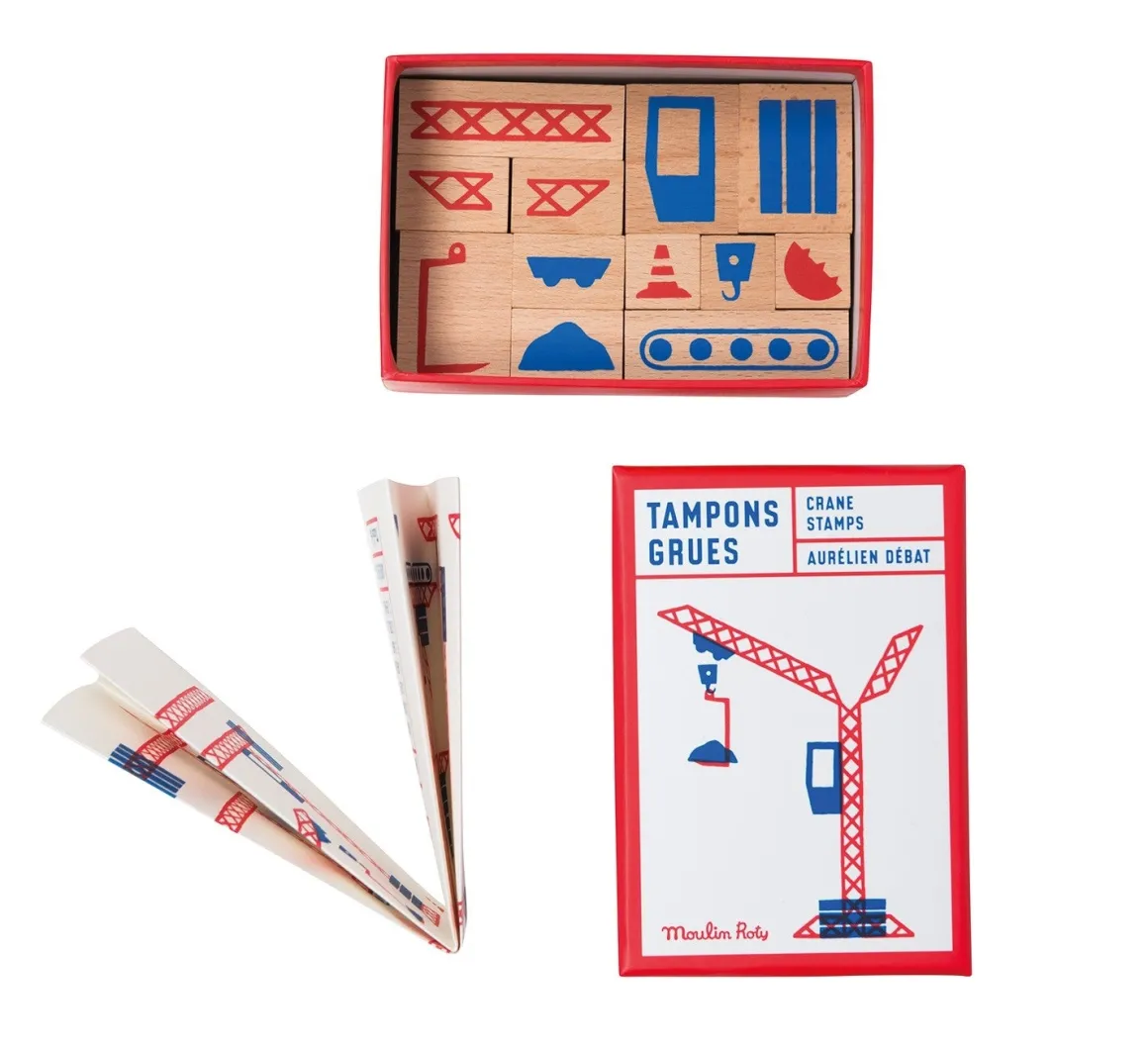 Set of 12 Ink Stamps | Cranes