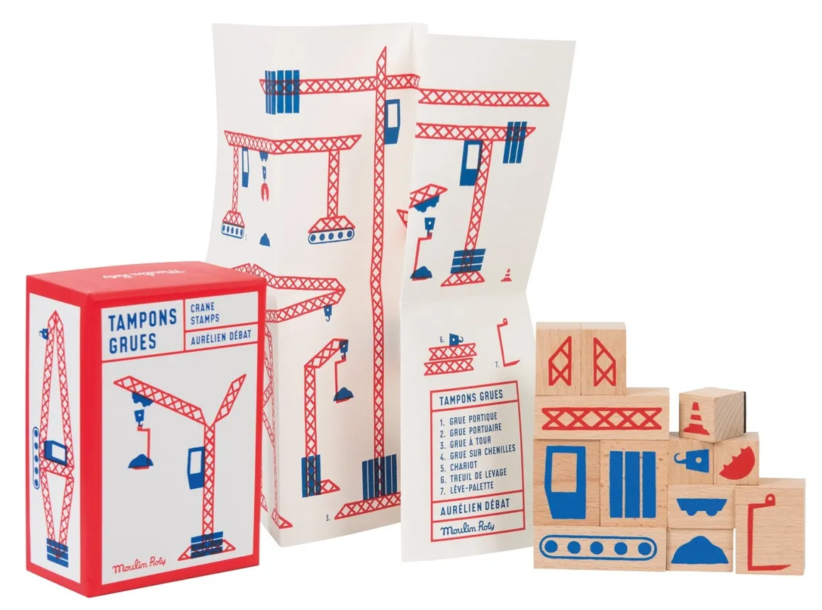 Set of 12 Ink Stamps | Cranes