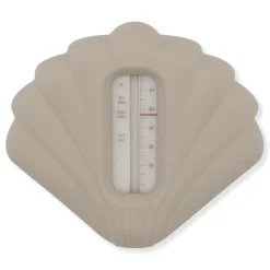 Shell Silicone Bath Thermometer | Warm Grey