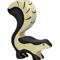 Skunk Wooden Figure