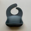Solid Silicone Bib in Coal by Rommer
