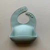 Solid Silicone Bib in Sea Mist by Rommer