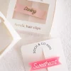 Sweetheart Acrylic Hair Clip | Pop Pink