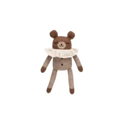Teddy Knitted Toy in Oat Pyjamas