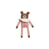 Teddy Knitted Toy in Rose Pyjamas