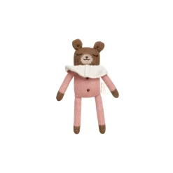 Teddy Knitted Toy in Rose Pyjamas