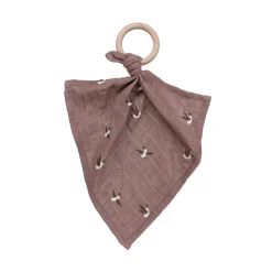 Teether Muslin Cloth in Love Print by Main Sauvage