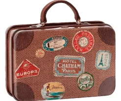 Travel Metal Suitcase - Brown