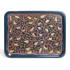 Tree and Bird Illustrated Tray in Navy by Mia Nilsson