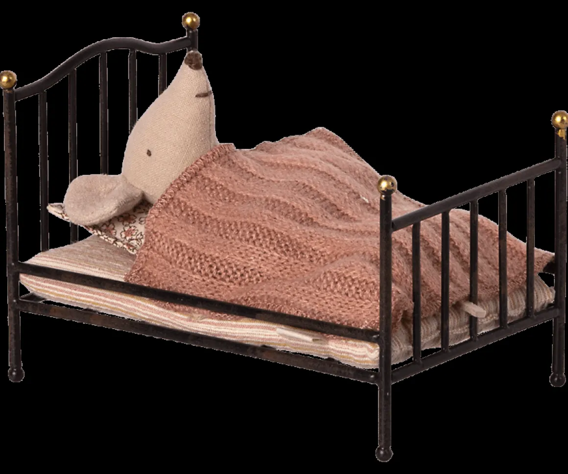 Vintage Bed, Mouse | Anthracite