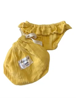 Vita Double Gauze Cotton Bikini in Sand Yellow for Gordis Dolls by Minikane