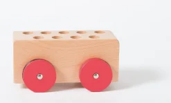 Wooden Bus with Passengers
