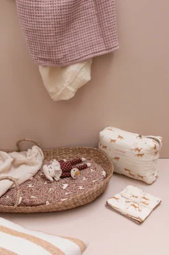 Woodland Print Muslin Swaddle Blanket