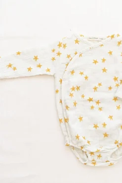 Wrap Onesie | Goldenrod Shooting Stars