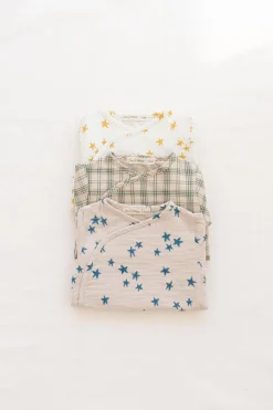 Wrap Onesie | Goldenrod Shooting Stars